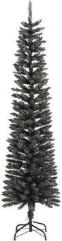 vidaXL Artificial Slim Christmas Tree with Stand Green 210cm (345186)