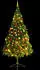 vidaXL Artificial Christmas Tree with Baubles and LEDs Green 210cm (321501)