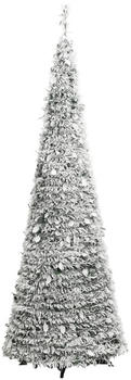 vidaXL Artificial Christmas Tree Pop-up Flocked Snow 100 LEDs 150cm (357757)