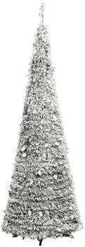 vidaXL Artificial Christmas Tree Pop-up Flocked Snow 50 LEDs 120cm (357756)