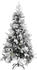 vidaXL Christmas Tree with Flocked Snow&Cones PVC&PE 225cm (340532)