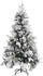 vidaXL Christmas Tree with Flocked Snow&Cones PVC&PE 195cm (340531)