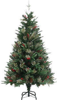 vidaXL Christmas Tree with Pine Cones Green PVC/PE 150cm (340526)