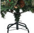 vidaXL Christmas Tree with Pine Cones Green PVC/PE 150cm (340526)