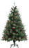 vidaXL Christmas Tree with Pine Cones Green PVC/PE 120cm (340525)