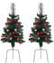vidaXL Artificial Pathway Christmas Trees 2 pcs PVC 76cm