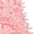 vidaXL Artificial Half Christmas Tree PVC with Stand Pink