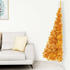 vidaXL Artificial Half Christmas Tree PVC with Stand Gold 240cm (344694)