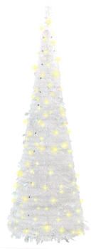 vidaXL White pop-up artificial Christmas tree 210 cm (357755)