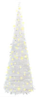 vidaXL Pop-Up-Weihnachtsbaum K&uuml;nstlich 100 LEDs Wei&szlig; 150 cm
