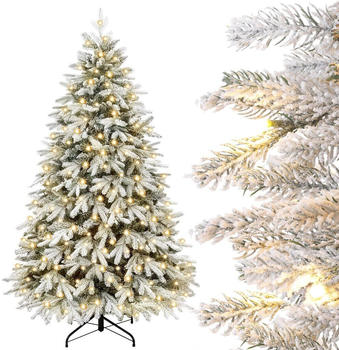 Yorbay Tannenbaum mit LEDs, Schneeflocken und Dekoration (O023)