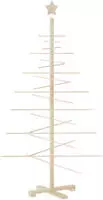 vidaXL Weihnachtsbaum Holz zum Schm&uuml;cken 150 cm Massivholz Kiefer