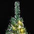vidaXL Künstlicher Weihnachtsbaum Weihnachtsbaum mit LEDs und Kugeln Beschneit 240cm (3210163)