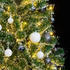vidaXL Künstlicher Weihnachtsbaum Weihnachtsbaum mit LEDs und Kugeln Beschneit 240cm (3210163)