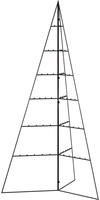 vidaXL Metall-Weihnachtsbaum f&uuml;r Dekorationen Schwarz 140 cm
