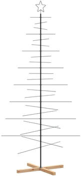 vidaXL Metall-Weihnachtsbaum zum Dekorieren Holzständer 210cm (4018961)