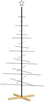 vidaXL Metall-Weihnachtsbaum zum Dekorieren Holzständer 180cm (359605)