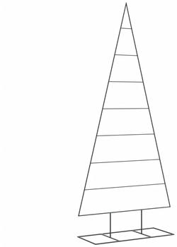 vidaXL Metall-Weihnachtsbaum zum Dekorieren 210cm (4018956)