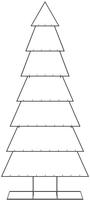vidaXL Metall-Weihnachtsbaum zum Dekorieren Schwarz 210 cm