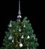 vidaXL Künstlicher Weihnachtsbaum klappbar 300 LEDs & Kugeln 240cm (3210166)