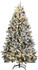 vidaXL Künstlicher Weihnachtsbaum klappbar 300 LEDs & Kugeln 180cm (3210138)