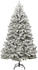 vidaXL Künstlicher Weihnachtsbaum klappbar 300 LEDs & Kugeln 180cm (3210138)