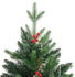 vidaXL Künstlicher Weihnachtsbaum klappbar mit Roten Beeren 180cm (356733)