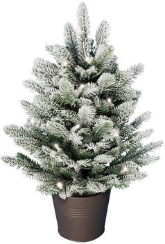 ArtiTree Premium Tanne im Topf mit LED und Schnee 80cm (ATCT23-02)