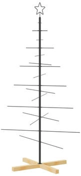 vidaXL Metall-Weihnachtsbaum zum Dekorieren Holzständer 150cm (359604)