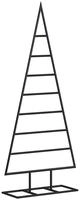 vidaXL Metall-Weihnachtsbaum f&uuml;r Dekorationen Schwarz 125 cm