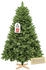 VESKA Künstlicher Weihnachtsbaum grün 180 cm mit Holzständer Nordmanntanne Optik