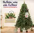 VESKA Künstlicher Weihnachtsbaum grün 180 cm mit Holzständer Nordmanntanne Optik