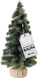 Creative Home Künstlicher Weihnachtsbaum für Tisch Fensterbrett Büro Innen Außen 50 cm