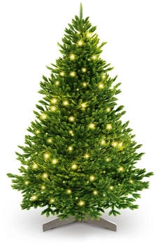 ArtiTree Künstlicher Weihnachtsbaum H 210 cm grün mit LED-Beleuchtung