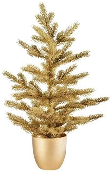 Kaemingk Künstlicher Weihnachtsbaum 44 x 60 cm im Topf Gold