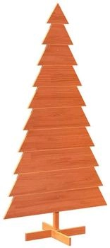 vidaXL Künstlicher Weihnachtsbaum Wachsbraun Massivholz Kiefer 180 cm