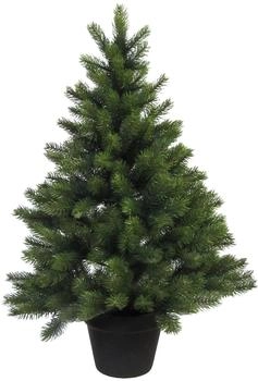 Creativ green Künstlicher Tannenbaum im Topf 287 Tips H 90 cm