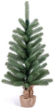 IC Winterworld Künstlicher Nordtannenbaum Optik mit naturgetreuen PE-Nadeln Ø 48 cm x 90 cm