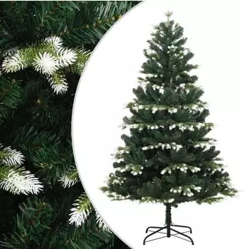 vidaXL Künstlicher Weihnachtsbaum Klappbar Beschneit 150 cm (356756)