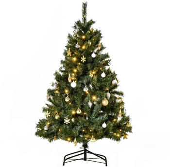 HomCom Künstlicher Weihnachtsbaum 11 Spitzen grün Ø 95 cm x 150 cm