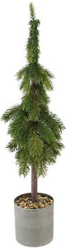 Viana Künstliche Zipfeltanne im Topf als Deko-Christbaum Ø 12 cm H 70 cm