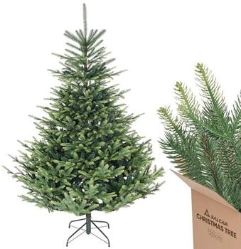 Salcar Künstlicher Weihnachtsbaum Weihnachtsbaum Künstlich Tannenbaum mit naturgetreuen Spritzguss PE, Nordmanntanne, 210 cm hoch, 3557 Zweige, 70 % PE, 160 cm Durchmesser, 210 cm