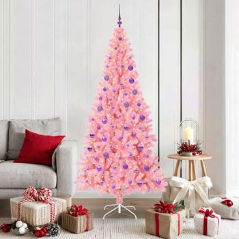 vidaXL Pink LED Christmas Tree 180 cm PVC (3396435)