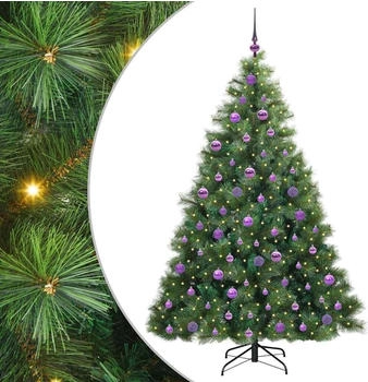 vidaXL Green Cone LED Christmas Tree 180 cm PE and PVC (3397789)