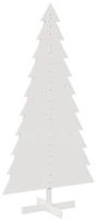 vidaXL Weihnachtsbaum zum Schm&uuml;cken Wei&szlig; 180 cm Massivholz Kiefer