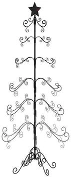 vidaXL Black Metal Christmas Tree 180 cm (359608)