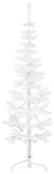 vidaXL Slim Green Half Christmas Tree with Stand 120 cm (344564)