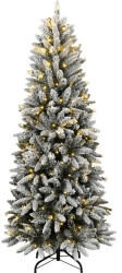 vidaXL Snow-Flocked LED Christmas Tree 240 cm (3315767)
