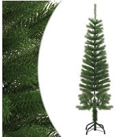 vidaXL K&uuml;nstlicher Weihnachtsbaum mit St&auml;nder Schlank 150 cm PE