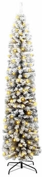 vidaXL Green Conical LED Christmas Tree 210 cm PVC and Metal (3395027)